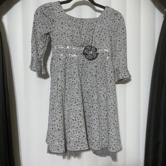 Other - Smiley West girls gray sequenced dress
